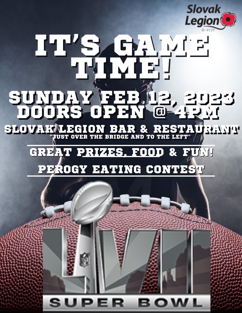 SUPER-BOWL PARTY 2023 - Sunday 12th February.